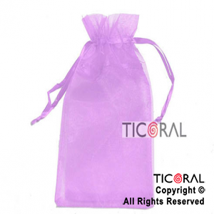 BOLSA LILA ORGANZA 25X15CM HS2628-7 x 1